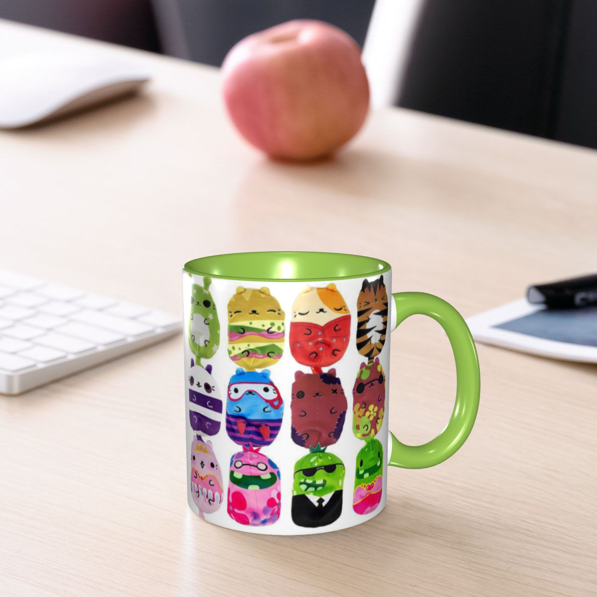 Coffee Vs Tea - Cats Vs Pickles 12-Pack Mug Funny