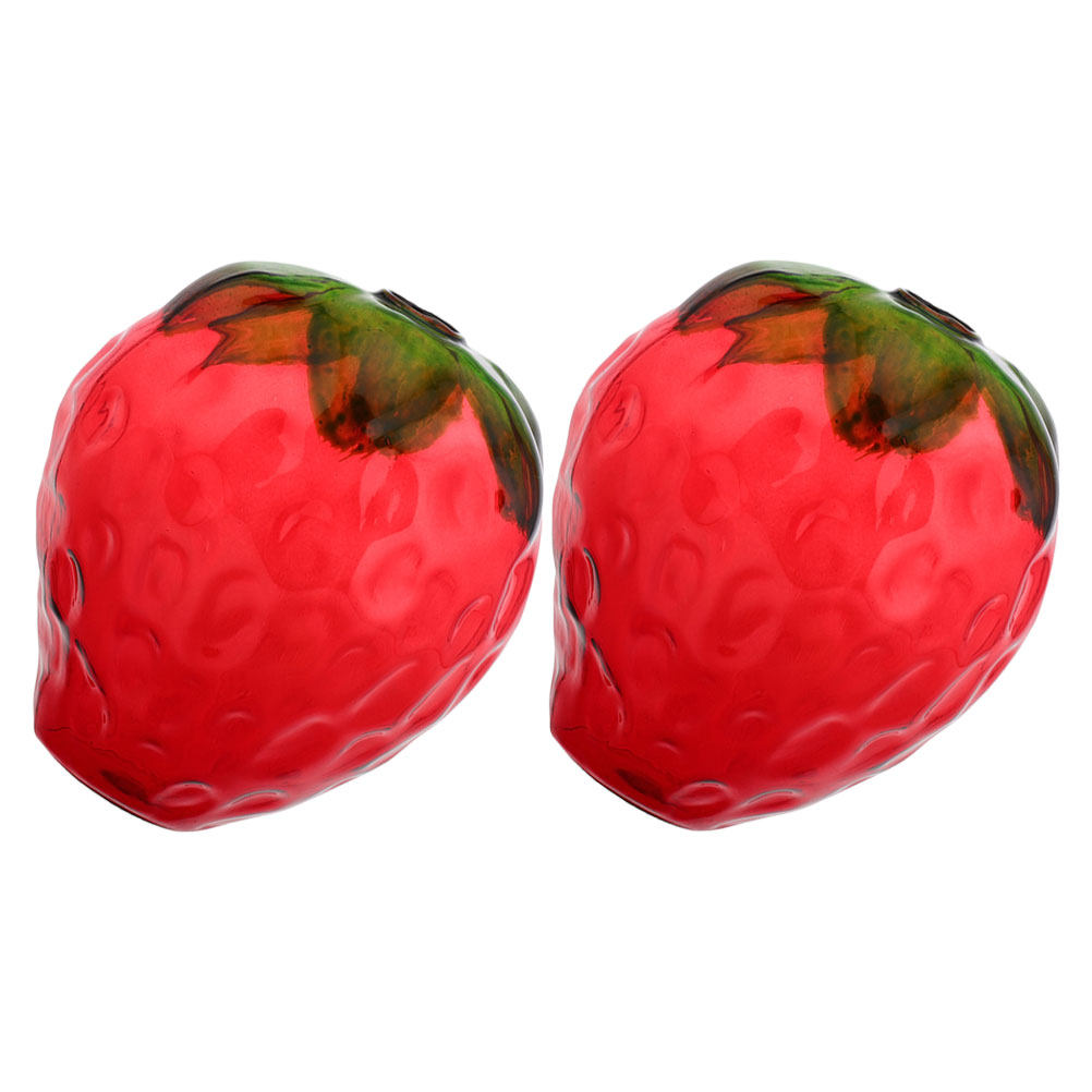 Mug Tea Coffee - 2Pcs Strawberry Drinking Glasses Adorable Kawaii