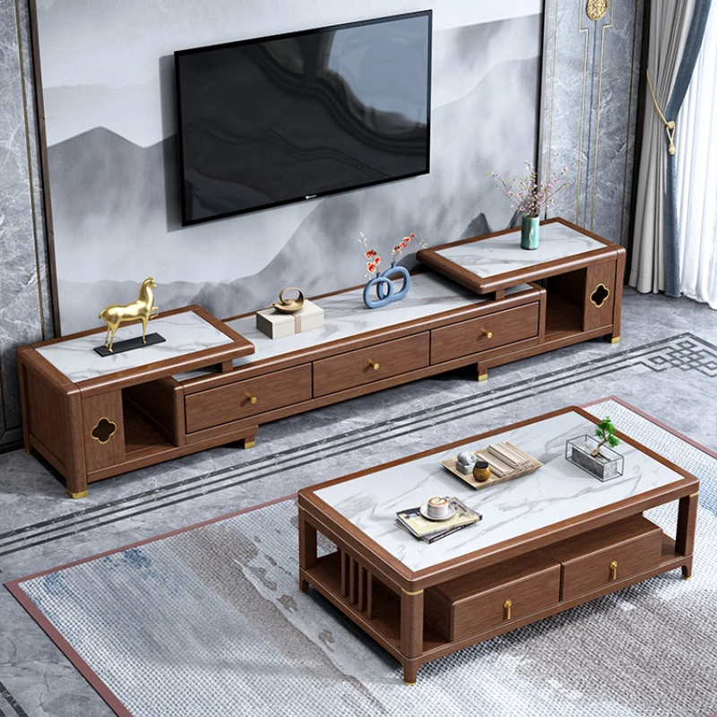 Coffee Tea Unit - Coffee Table Tea Table Walnut Tea