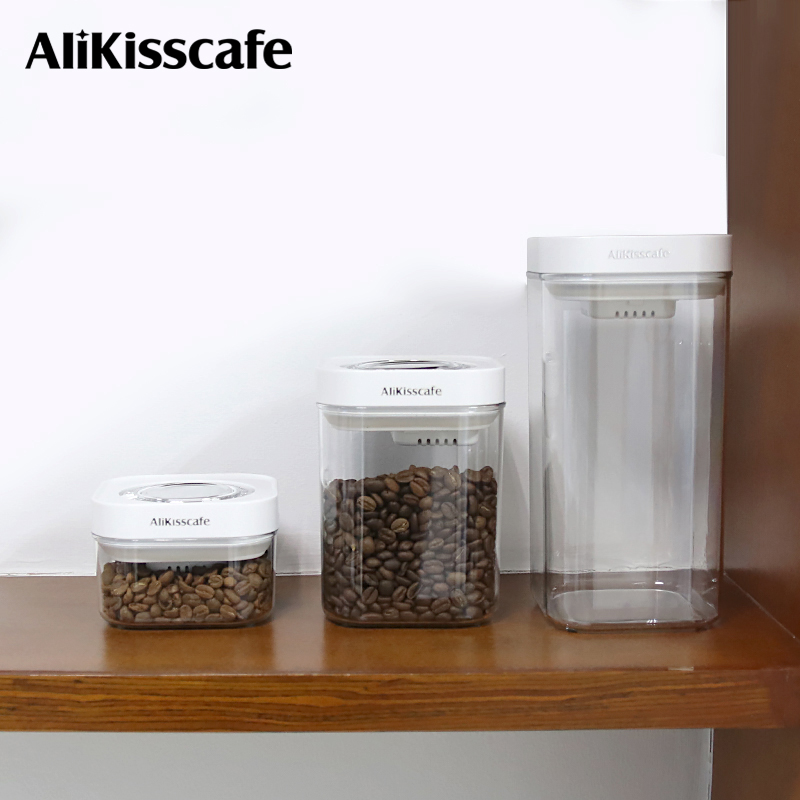 Coffee Tea Jars - AliKisscafe Coffee Bean Storage Container Vacuum