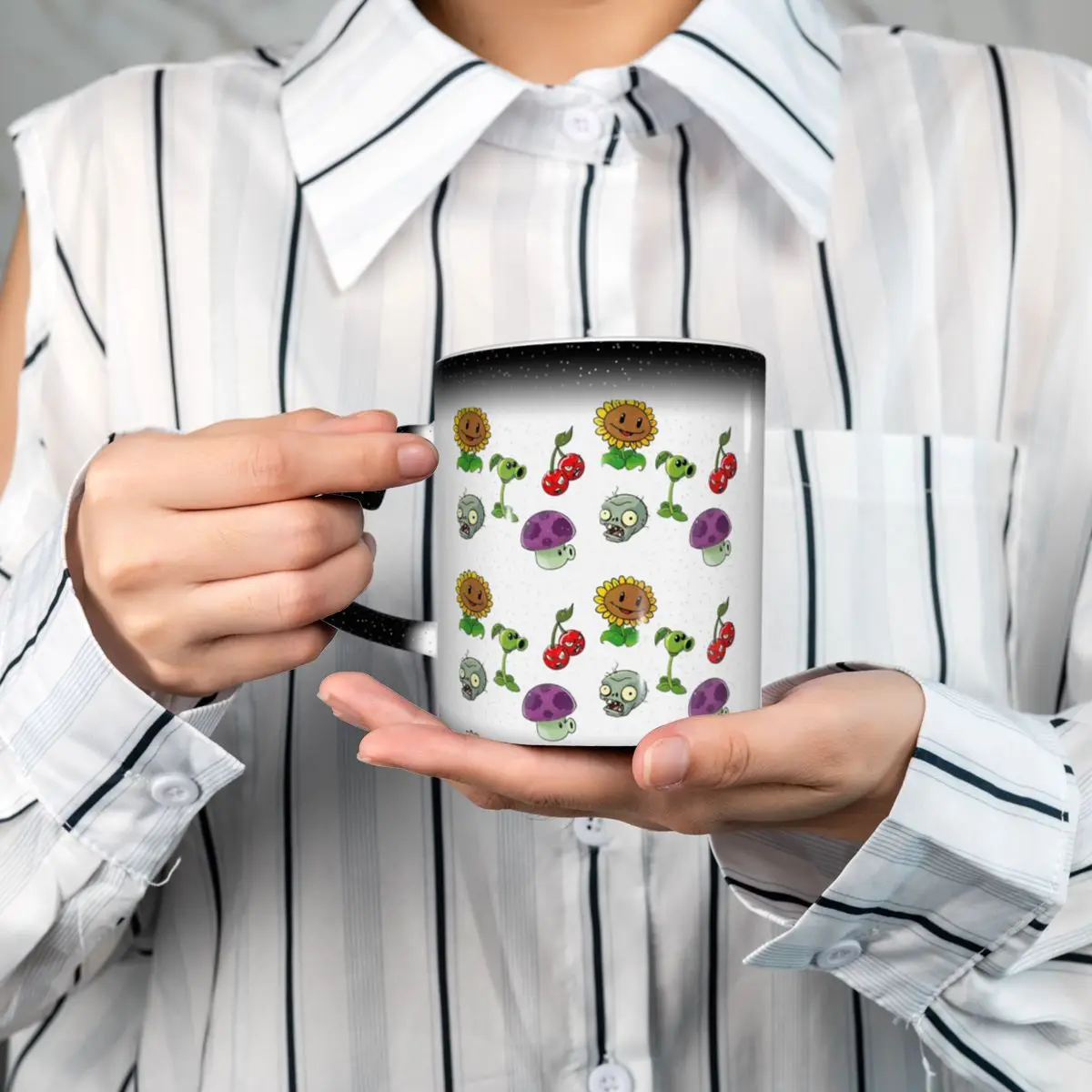 Coffee Vs Tea - Plants Vs. Zombies Combo Mug Funny