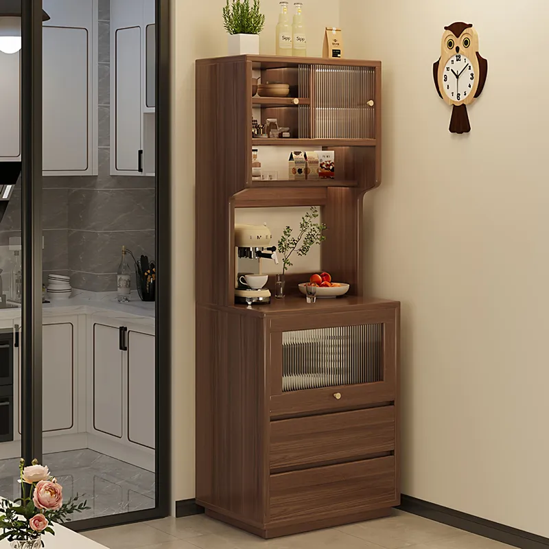 Coffee Tea Unit - Wall Mounted Dining Side Cabinet Storage