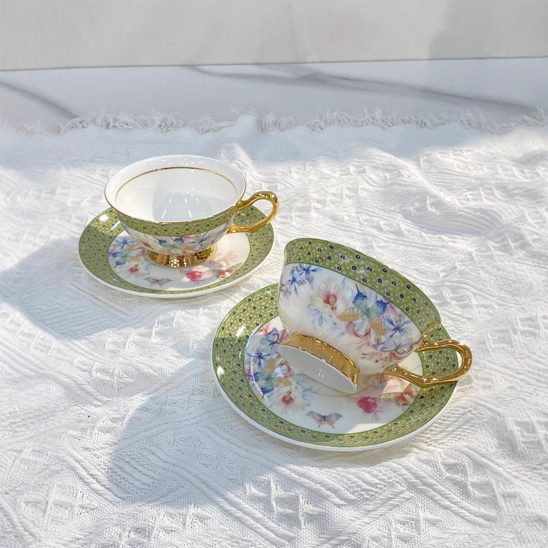 Classical Porcelain Cup&saucer - Mug Tea Coffee ulasan dan harga