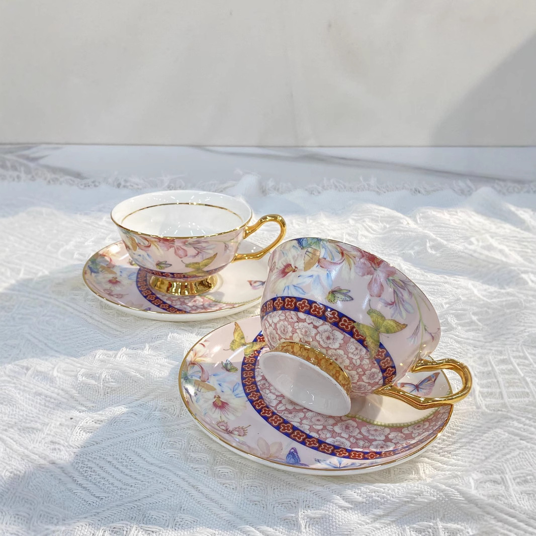 Classical Porcelain Cup&saucer - Mug Tea Coffee ulasan dan harga