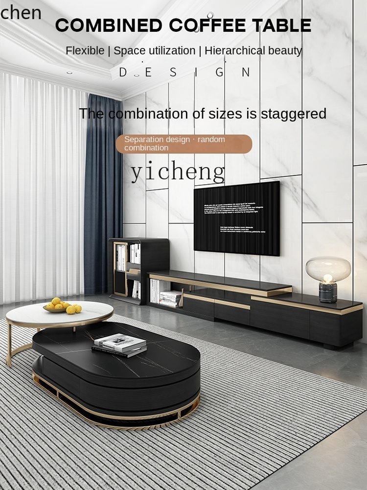 YFY  Light Luxury Stone Plate  - Coffee Tea Unit ulasan dan harga