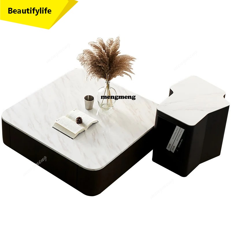 Modern Square marble coffee ta - Coffee Tea Unit ulasan dan harga