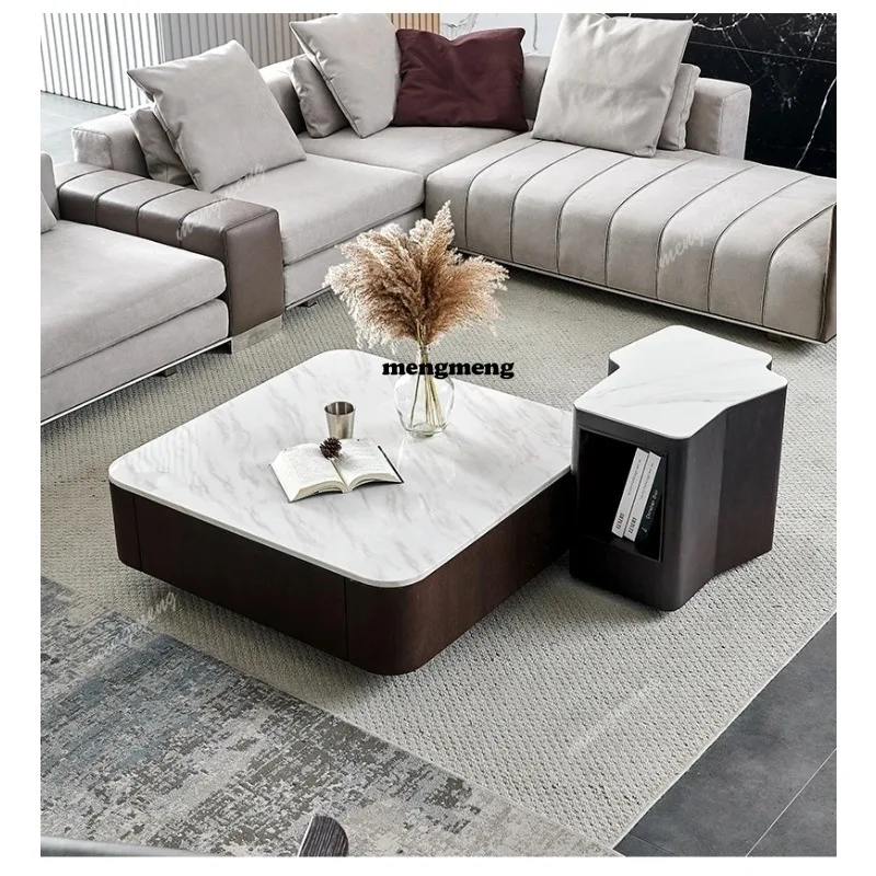 Modern Square marble coffee ta - Coffee Tea Unit ulasan dan harga
