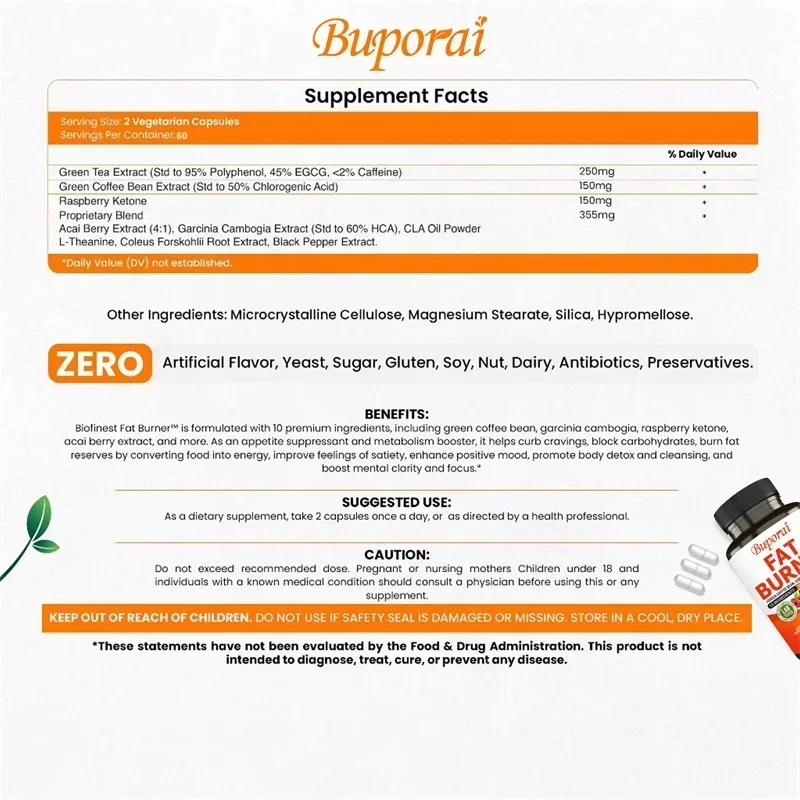 Fat Burner Capsules - Healthy  - Coffee Tea Jars ulasan dan harga