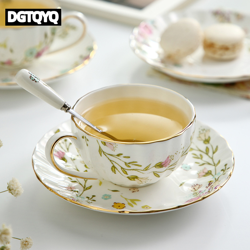 2Pcs Vintage Floral Ceramic Co - Coffee Tea Catering ulasan dan harga