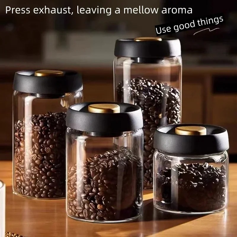 Manual Vacuum Sealed Coffee Ja - Coffee Tea Jars ulasan dan harga