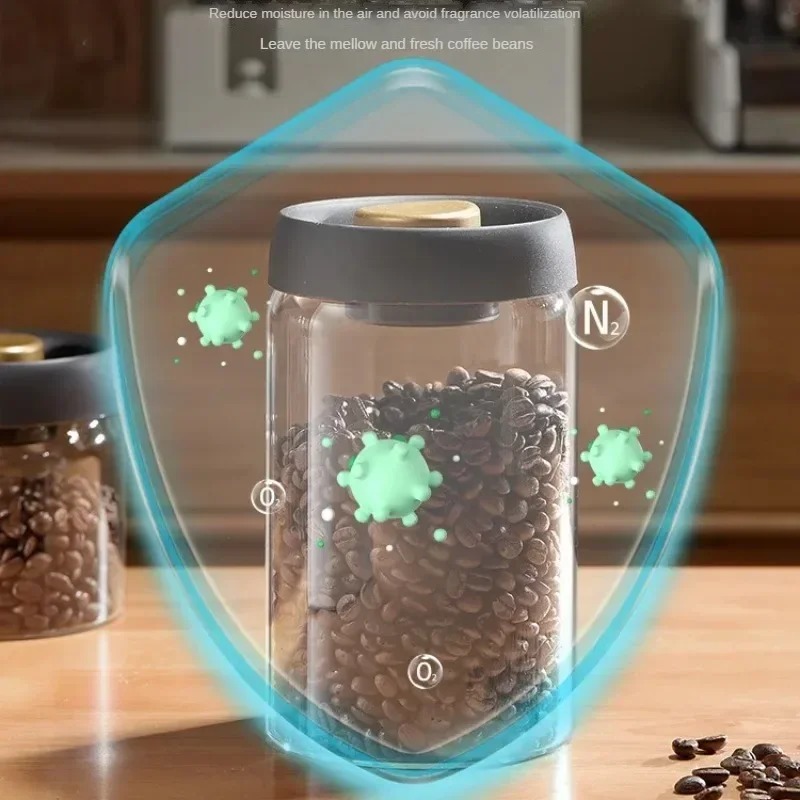 Manual Vacuum Sealed Coffee Ja - Coffee Tea Jars ulasan dan harga