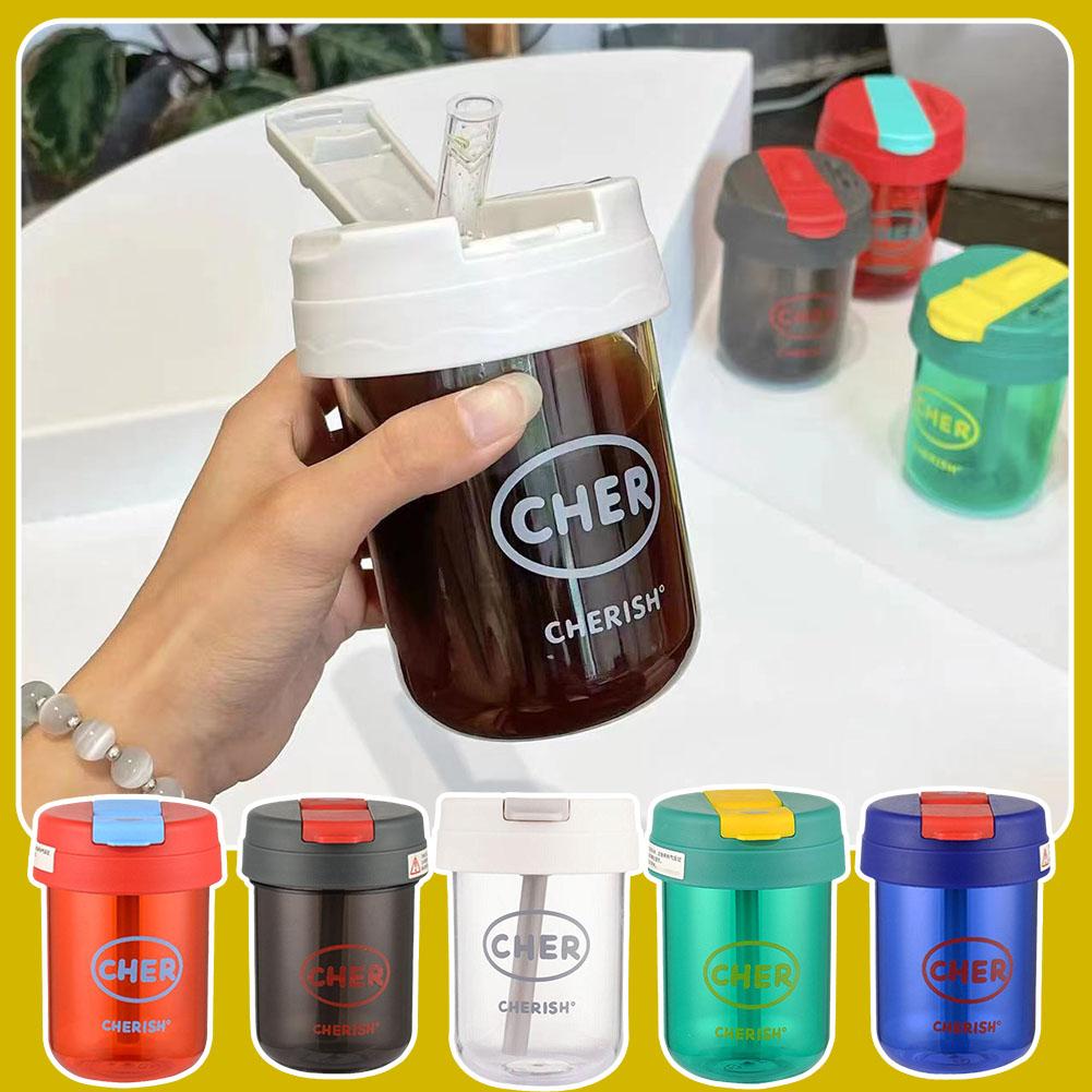 Kids Girl 300ml Mini Straw Wat - Coffee Tea Jars ulasan dan harga