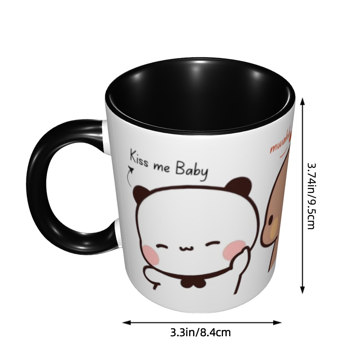 Personalized Kiss Me Baby Mwah - Coffee Tea And Me ulasan dan harga