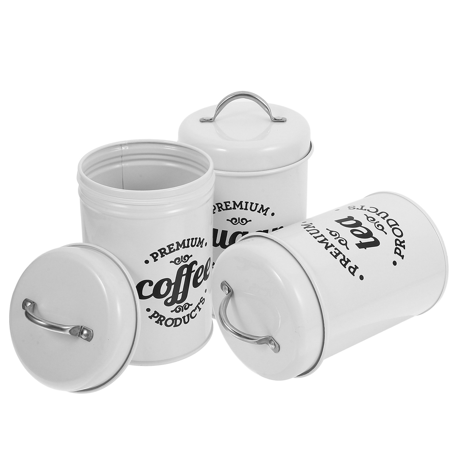 Airtight Metal Canister Set fo - Coffee Tea Jars ulasan dan harga