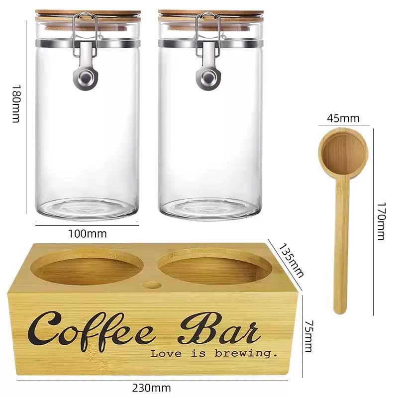 Coffee Storage Jars 2 Pack wit - Coffee Tea Jars ulasan dan harga