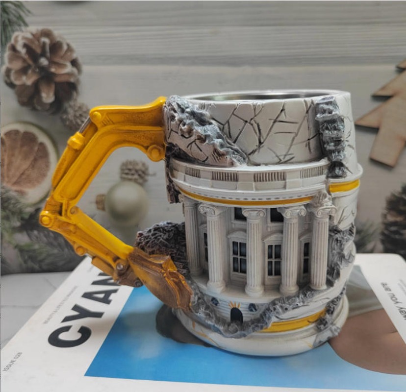 3D Excavator Breaking Building - Coffee Tea Break ulasan dan harga