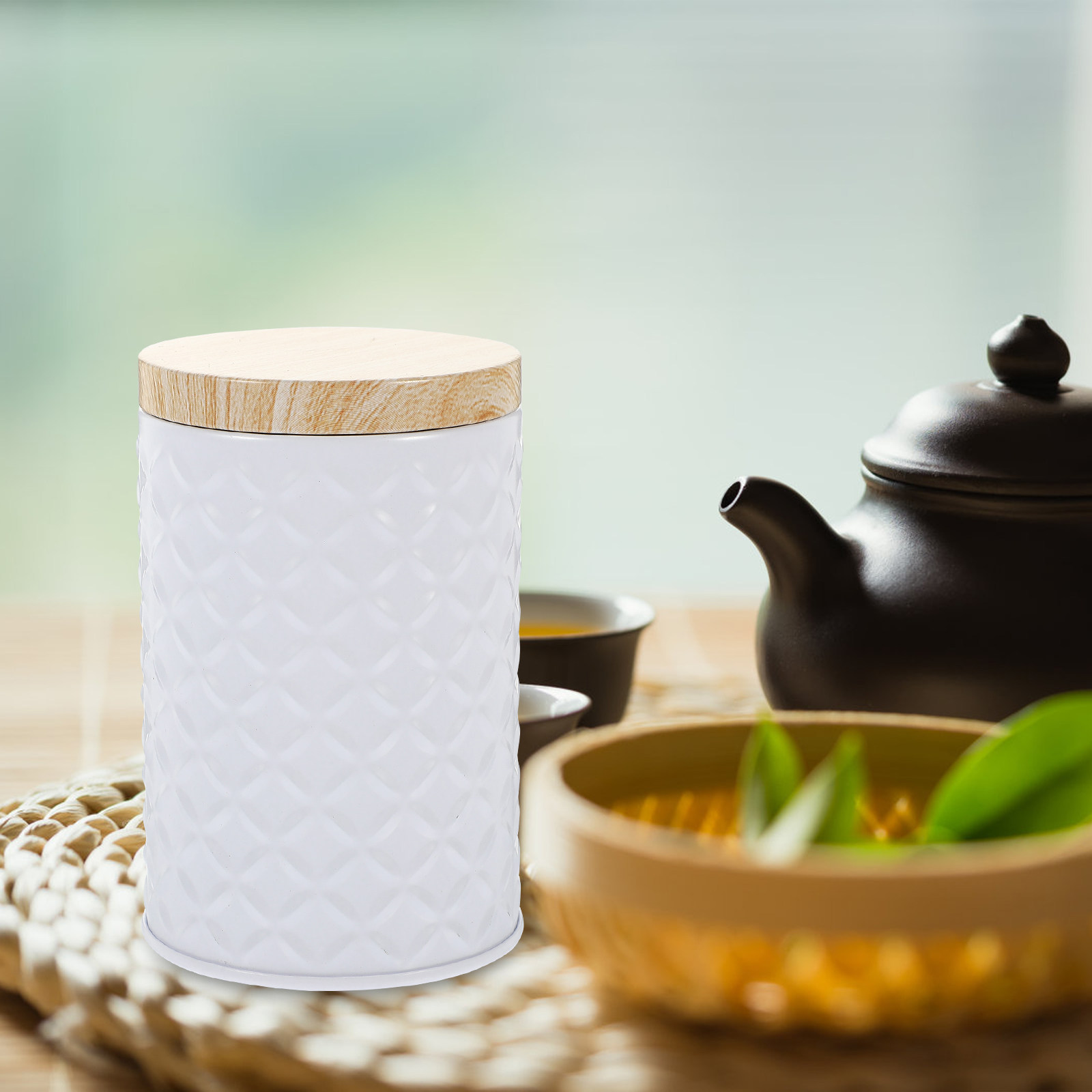 2Pcs Food Grade Tinplate Stora - Coffee Tea Jars ulasan dan harga