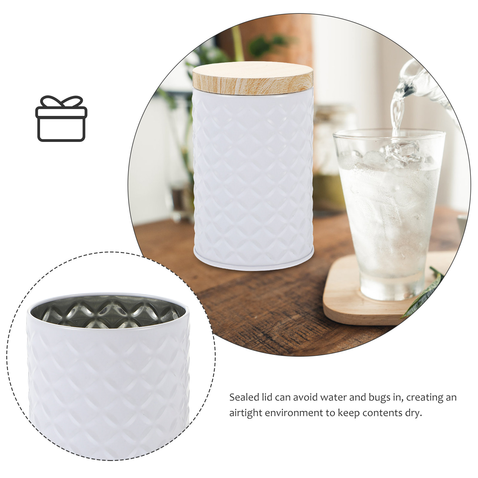 2Pcs Food Grade Tinplate Stora - Coffee Tea Jars ulasan dan harga