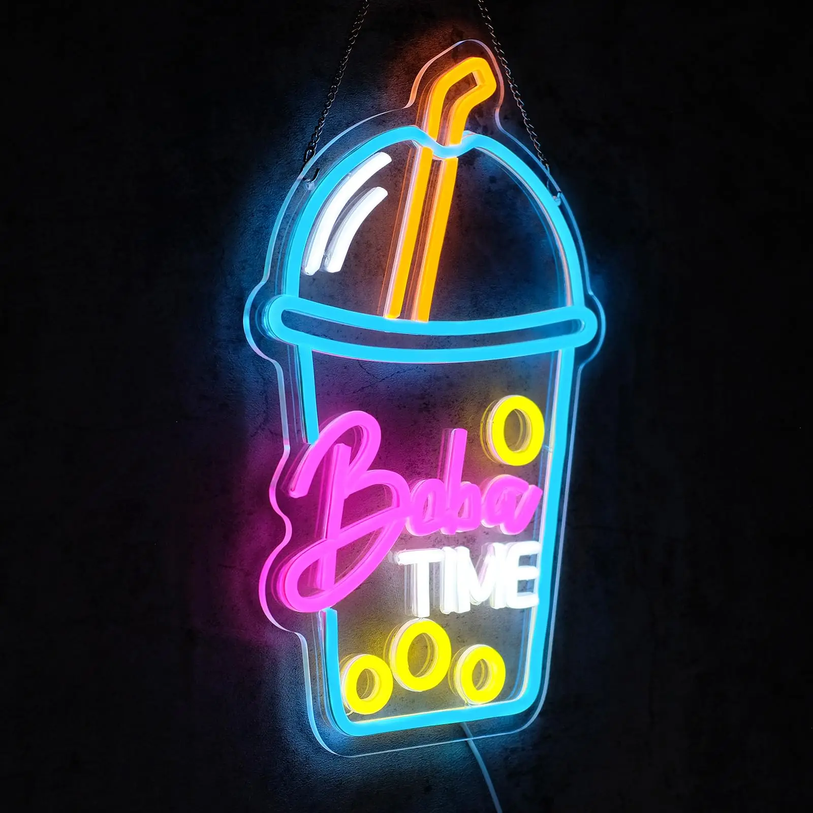 Boba Time Neon Sign for Wall D - Coffee Tea Boba ulasan dan harga