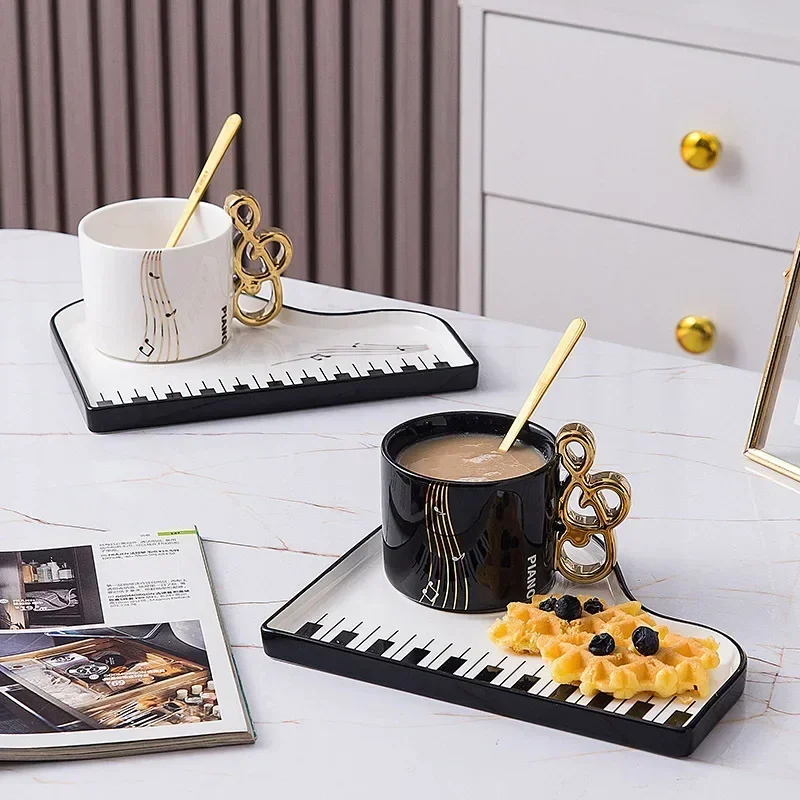 200ml Creative Piano Coffee Mu - Mug Tea Coffee ulasan dan harga
