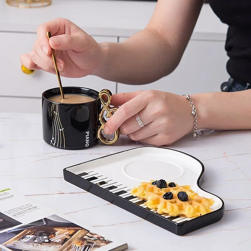 200ml Creative Piano Coffee Mu - Mug Tea Coffee ulasan dan harga