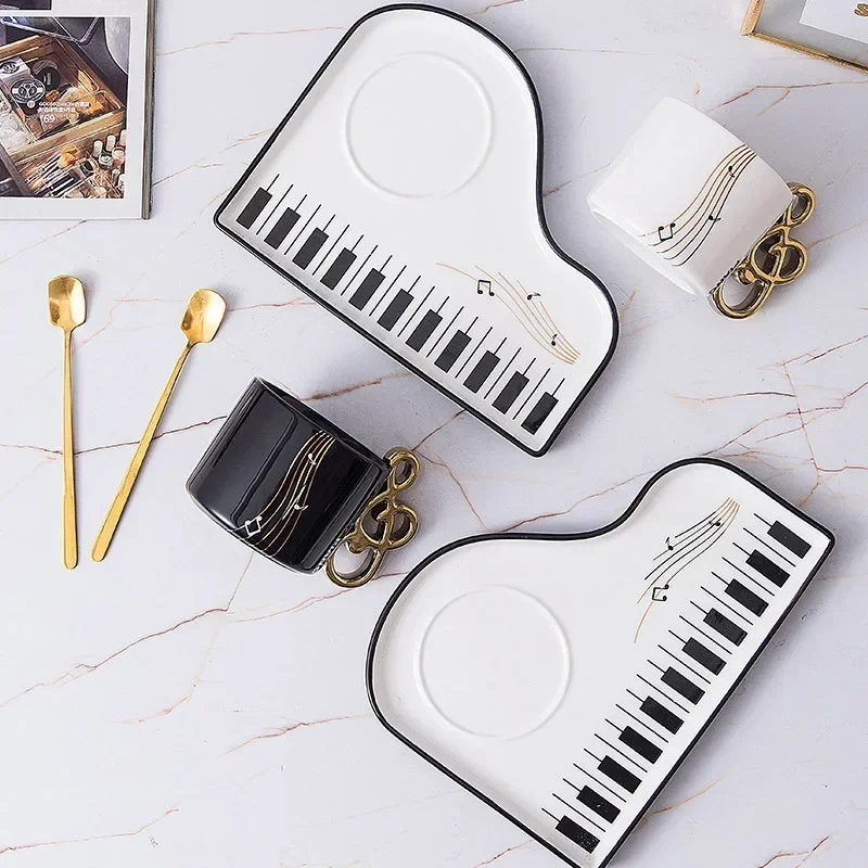200ml Creative Piano Coffee Mu - Mug Tea Coffee ulasan dan harga