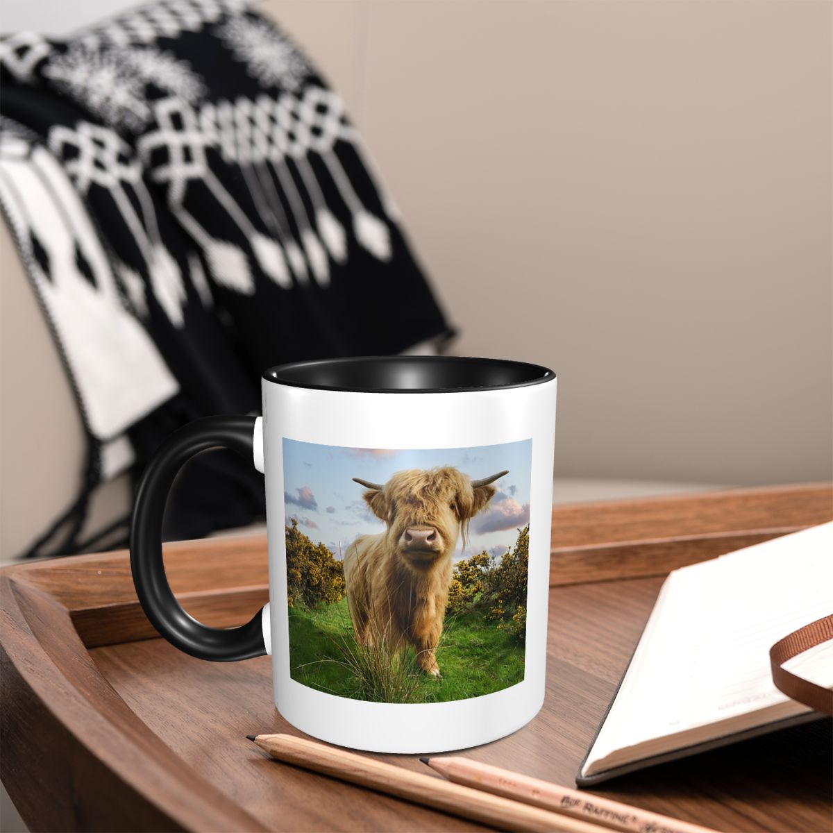 Young Highland Cow Mug Funny C - Young Tea Coffee ulasan dan harga