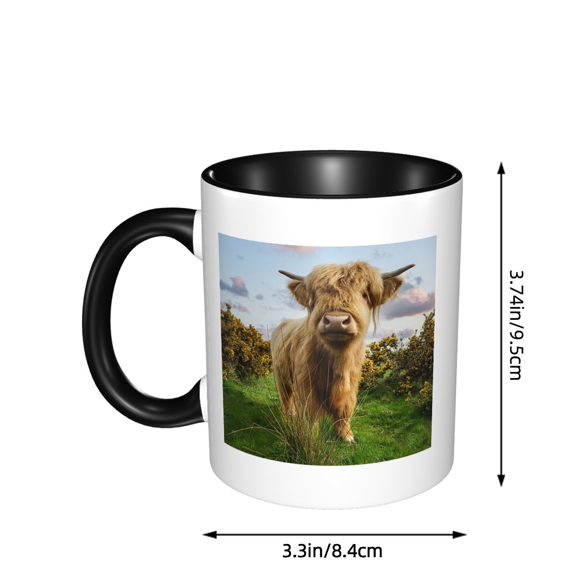 Young Highland Cow Mug Funny C - Young Tea Coffee ulasan dan harga