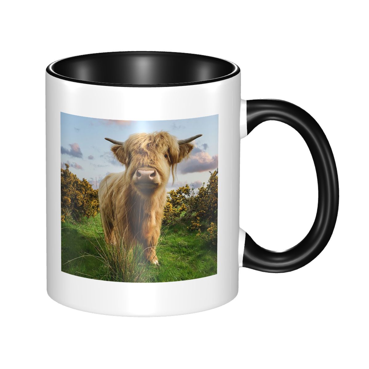 Young Highland Cow Mug Funny C - Young Tea Coffee ulasan dan harga