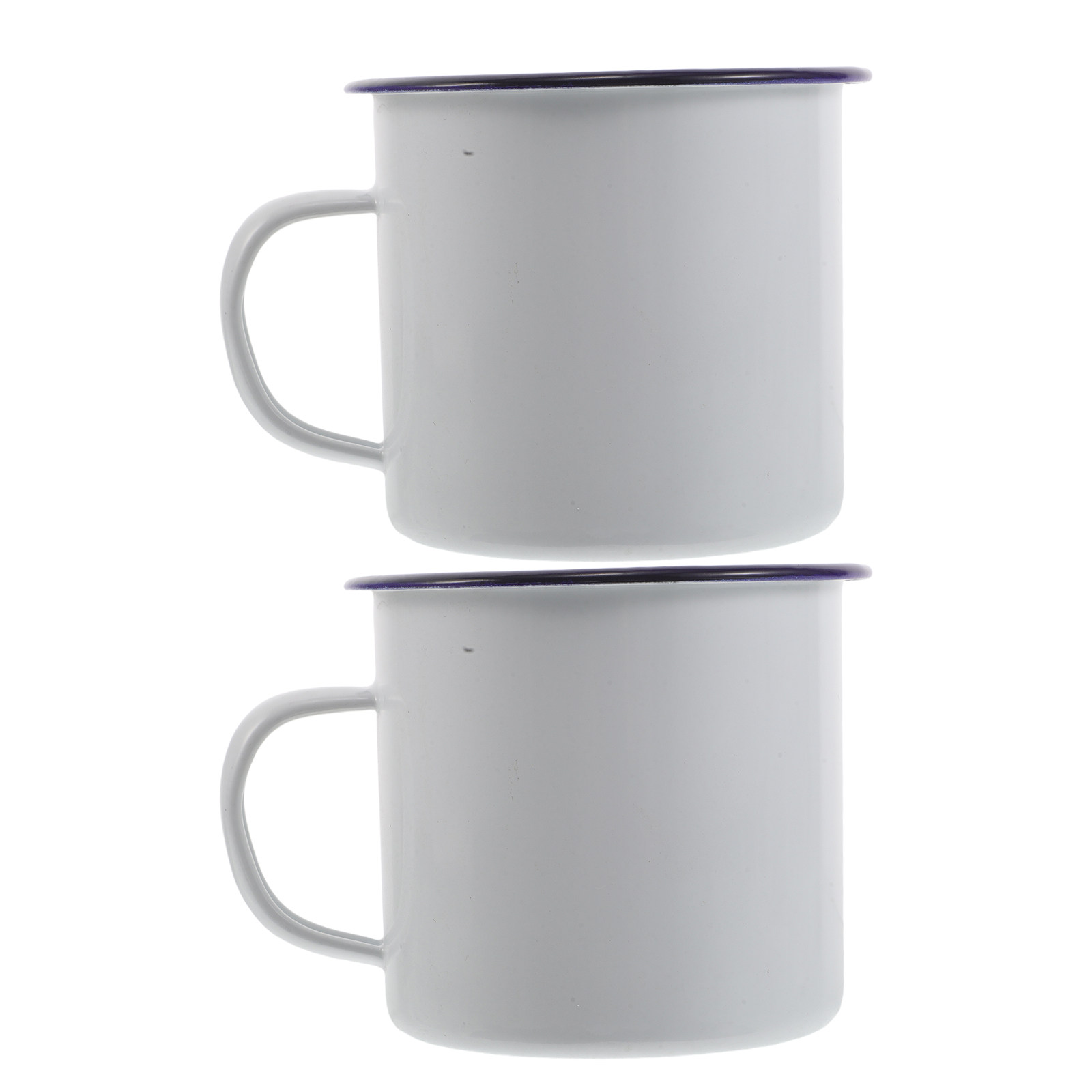 2Pcs Enamel Mug Set Enamelware - Mug Tea Coffee ulasan dan harga