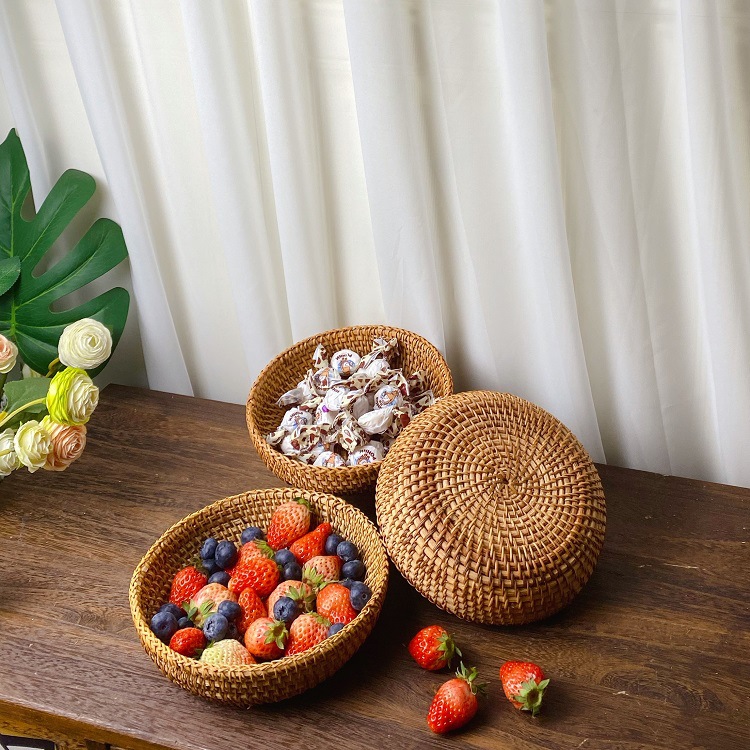 Vietnam Rattan Fruit Basket Te - Vietnam Coffee Tea ulasan dan harga
