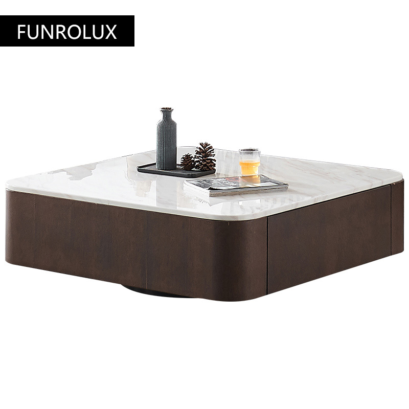Modern Square marble coffee ta - Coffee Tea Unit ulasan dan harga