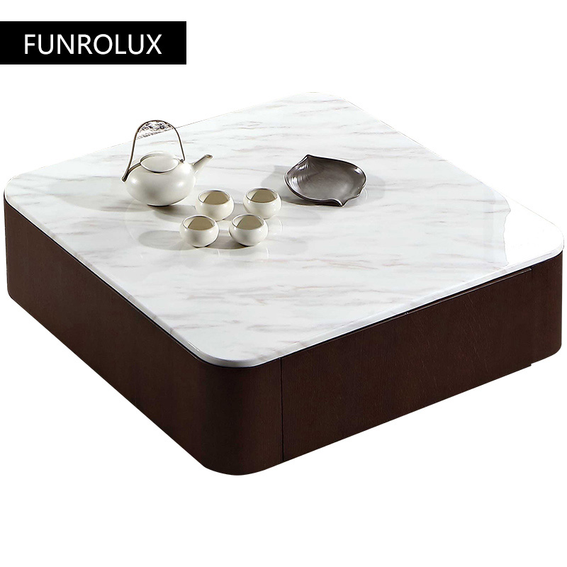 Modern Square marble coffee ta - Coffee Tea Unit ulasan dan harga