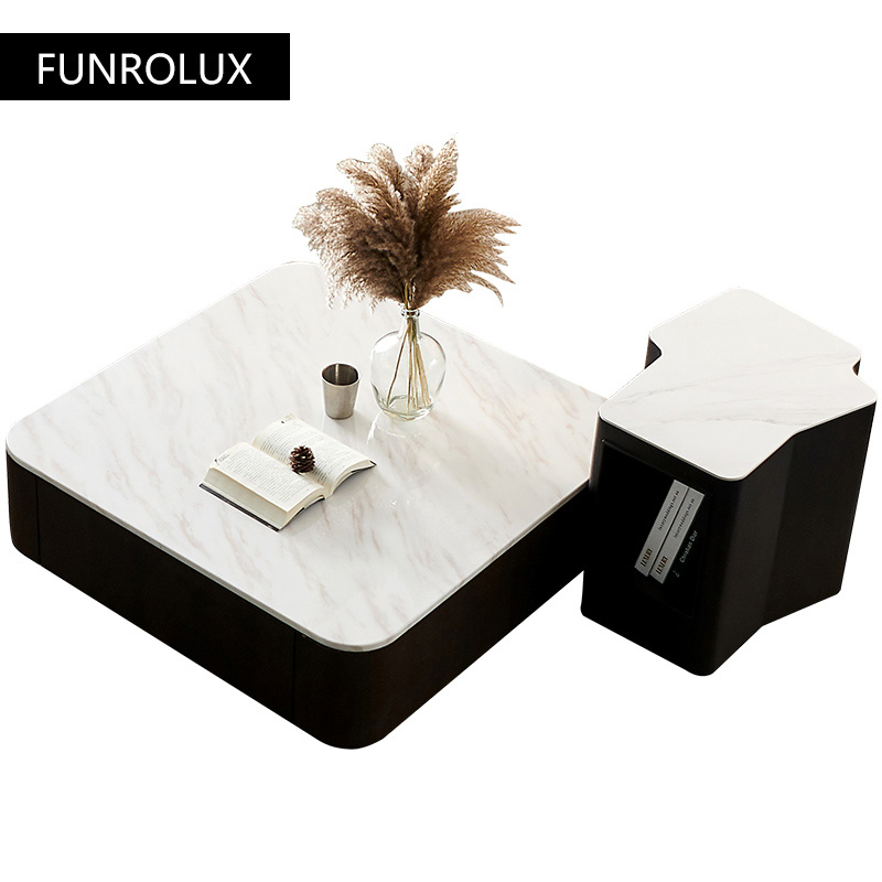 Modern Square marble coffee ta - Coffee Tea Unit ulasan dan harga