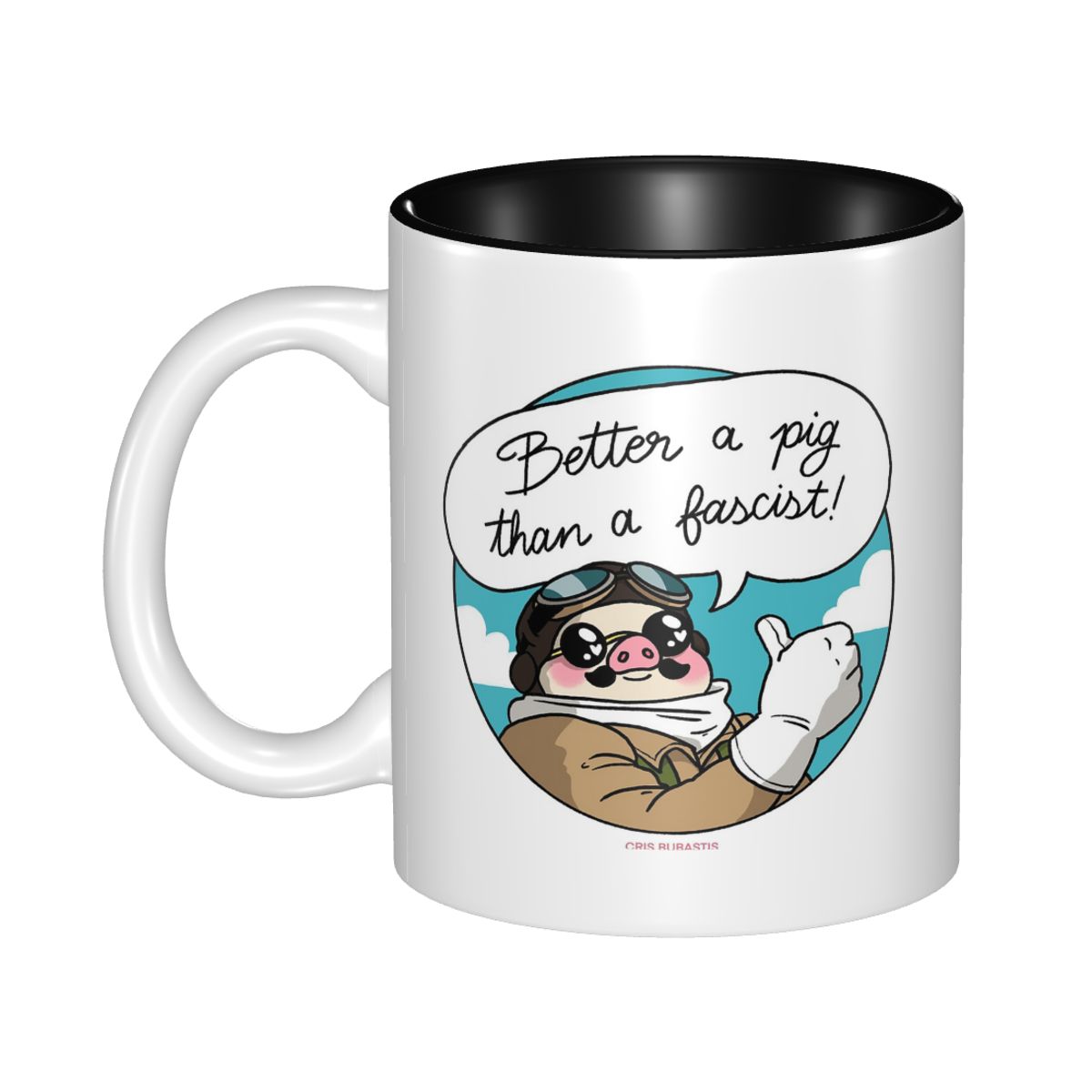 Better A Pig Than A Fascist! M - Coffee Better Than Tea ulasan dan harga