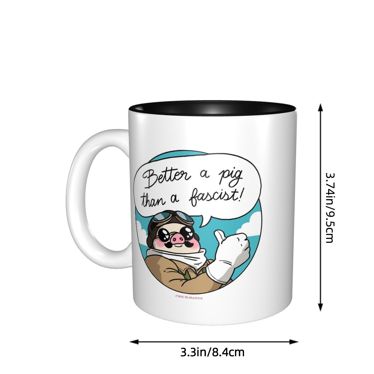 Better A Pig Than A Fascist! M - Coffee Better Than Tea ulasan dan harga