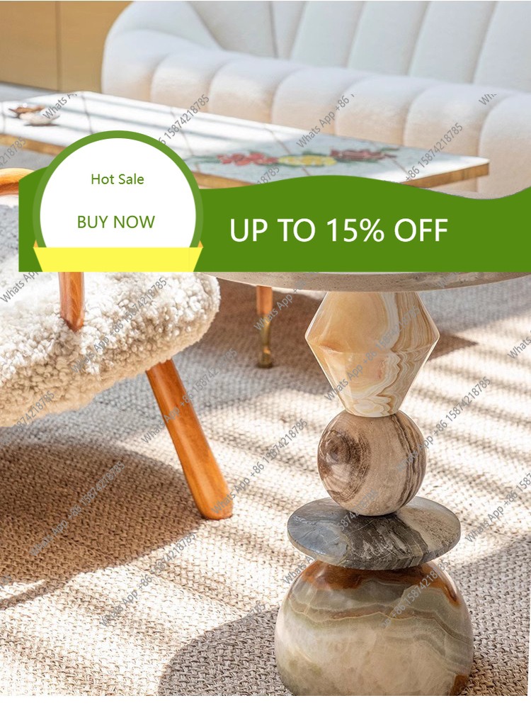 XS Round Marble Coffee Table A - Coffee Tea Nook ulasan dan harga
