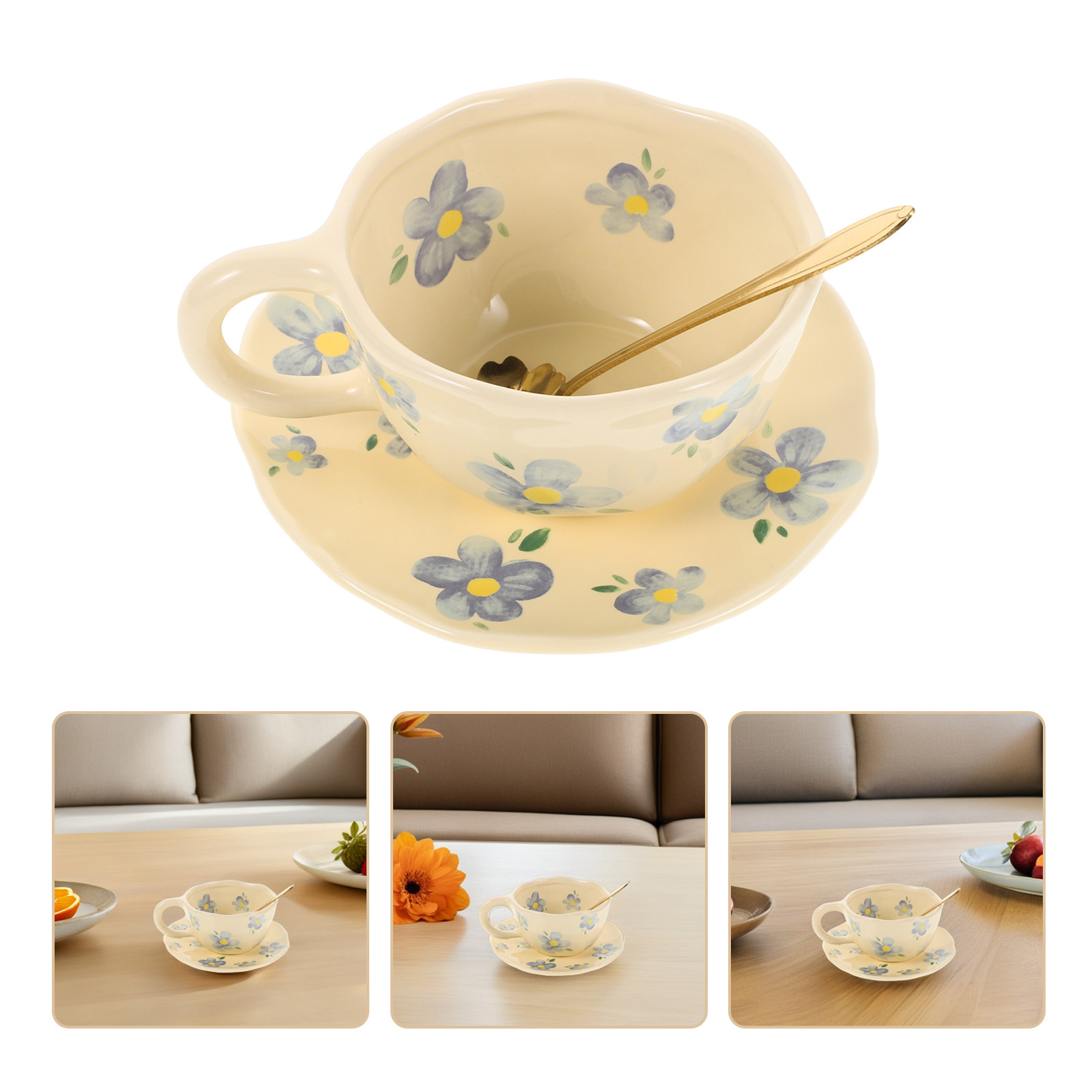 1Set Creative Ceramic Coffee C - Coffee Tea Break ulasan dan harga
