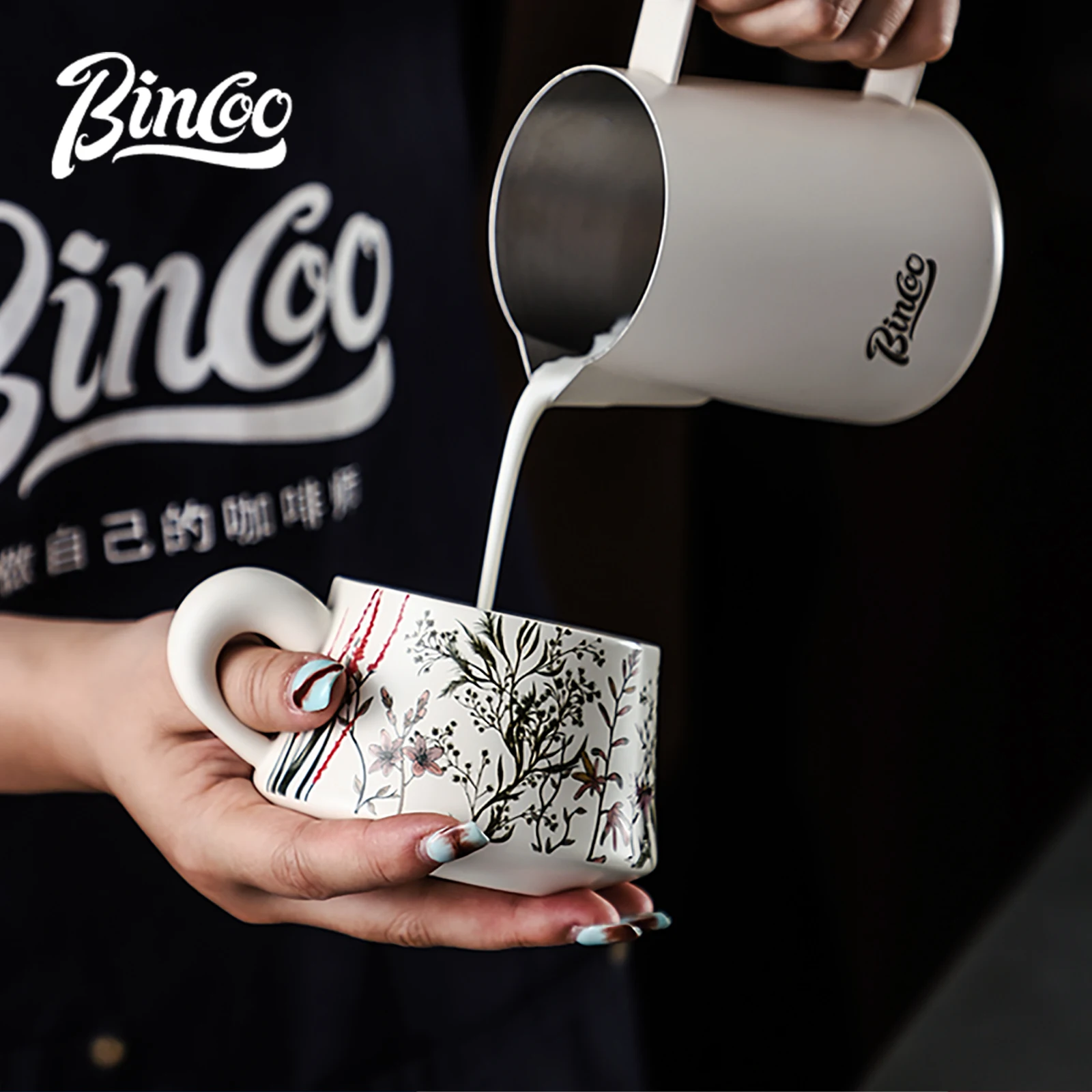 BINCOO 260ml Ceramic Coffee Cu - Mug Tea Coffee ulasan dan harga