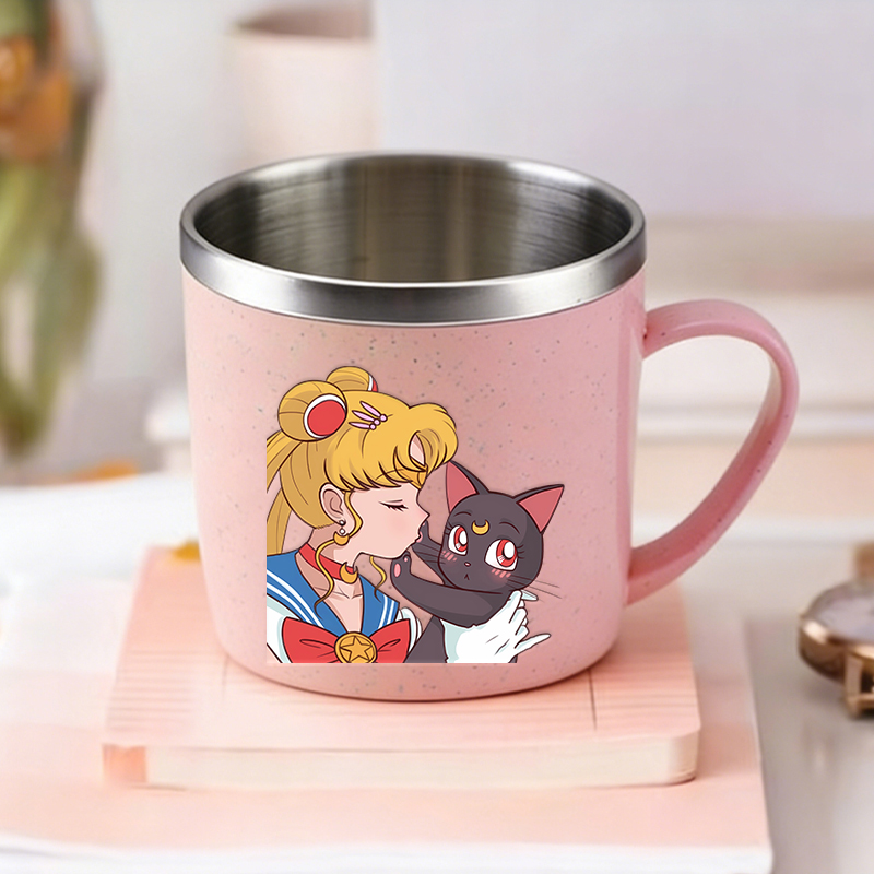 Cartoon Sailors Moon Kids Milk - Coffee Y Tea ulasan dan harga
