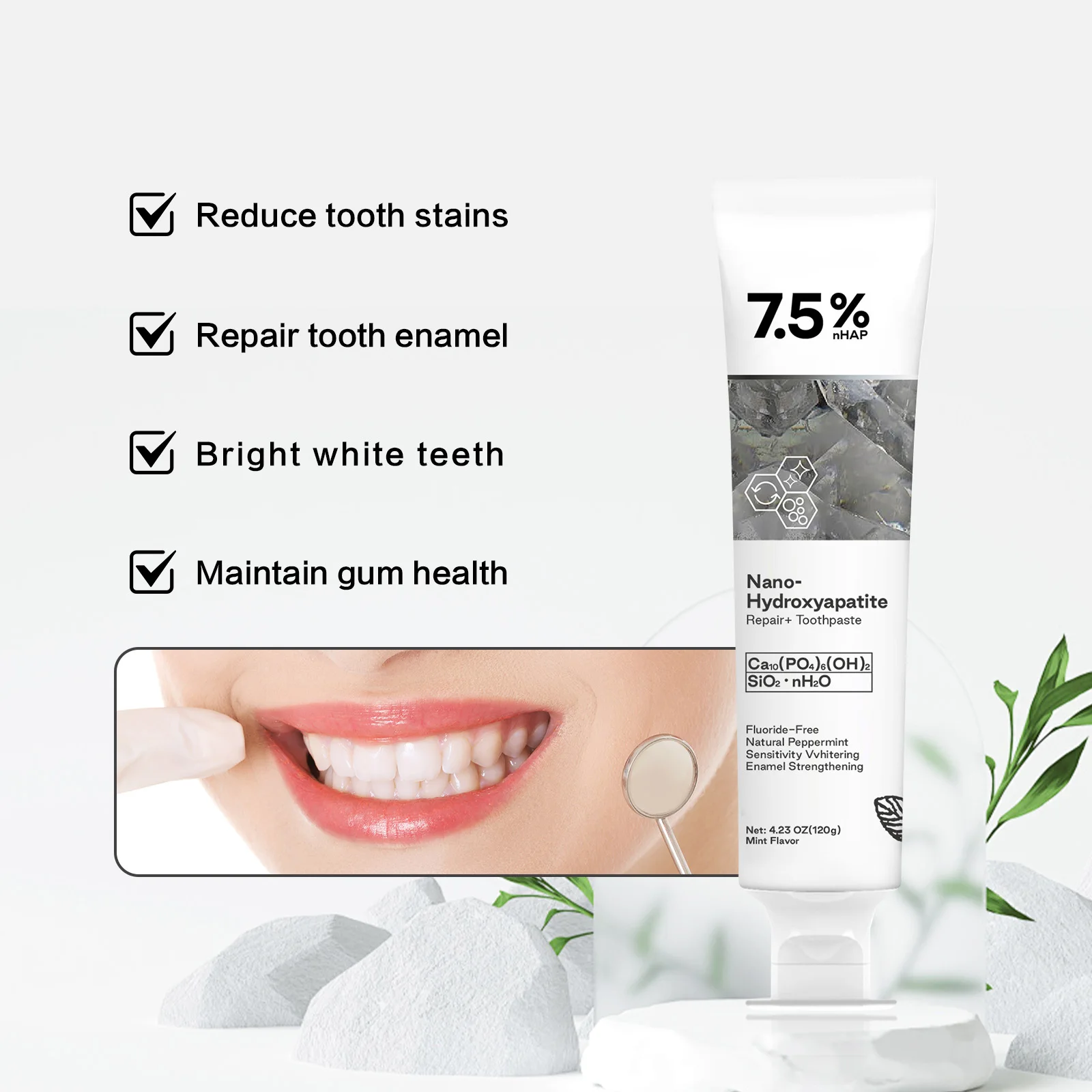 120g Nano Hydroxyapatite Tooth - Coffee Tea Unit ulasan dan harga