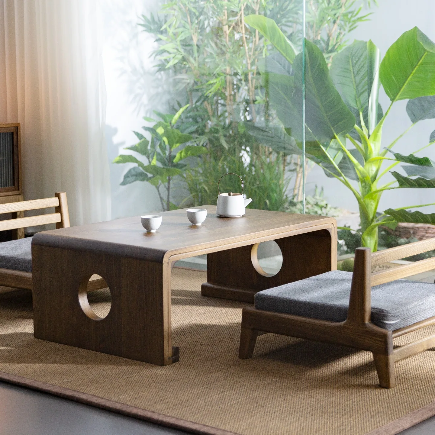 AOLIVIYA Foldable Solid Wood T - Coffee Tea Unit ulasan dan harga