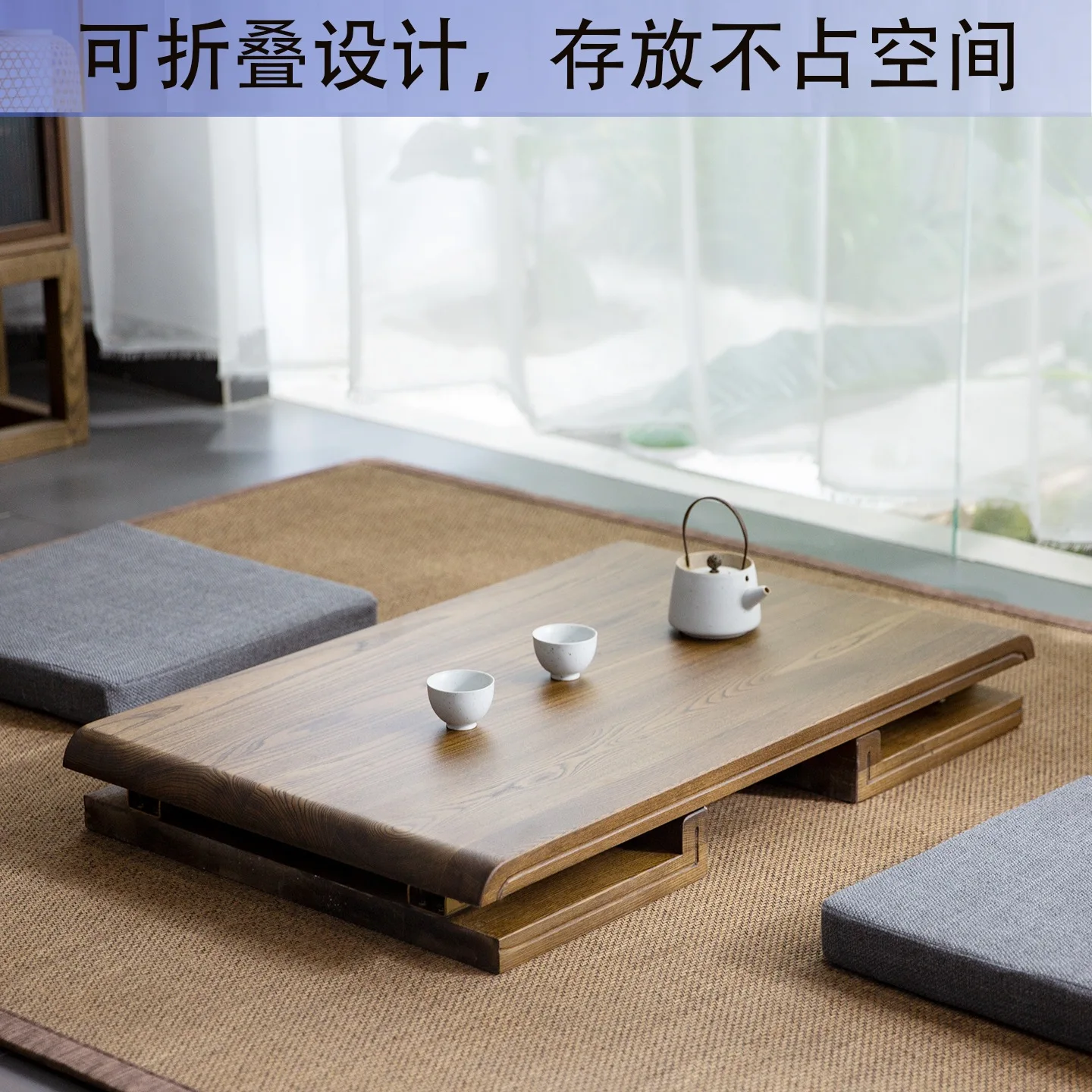 AOLIVIYA Foldable Solid Wood T - Coffee Tea Unit ulasan dan harga
