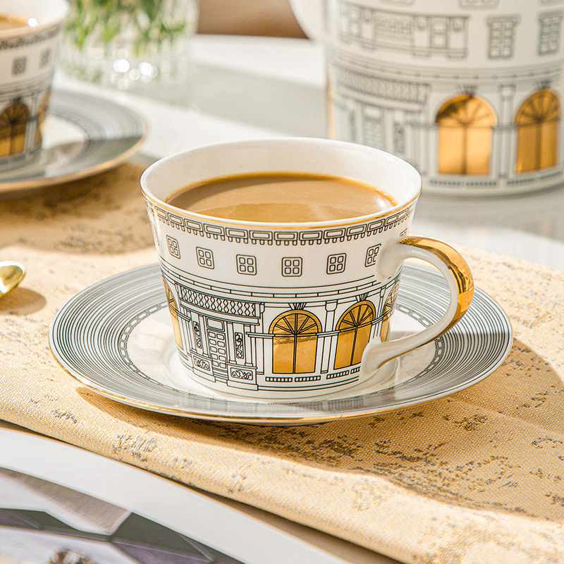 Architectural Cup and Saucer C - Coffee Tea Catering ulasan dan harga