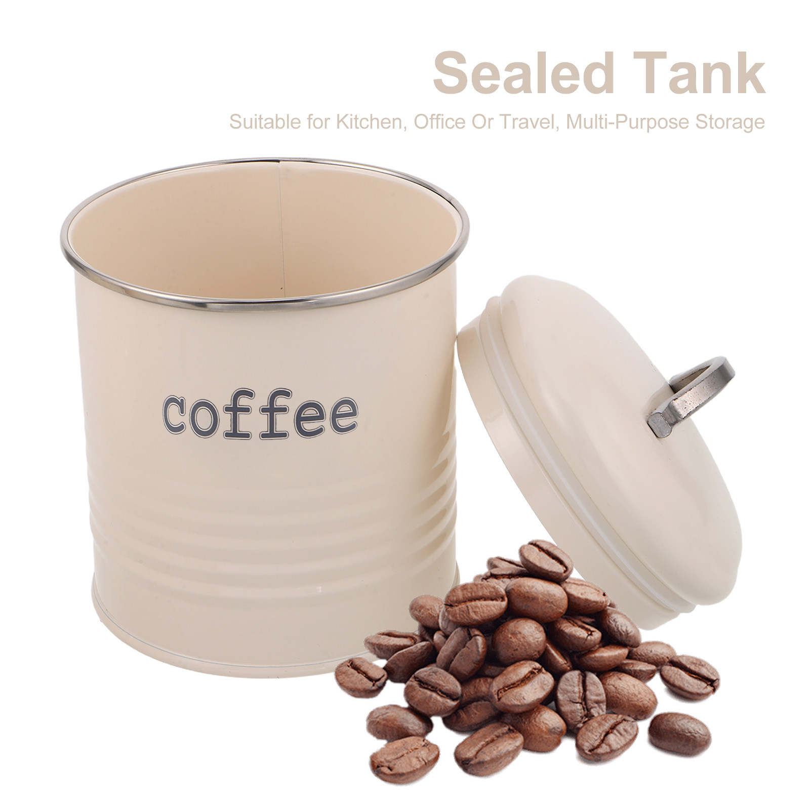 3Pcs Sealed Coffee Bean Contai - Coffee Tea Jars ulasan dan harga
