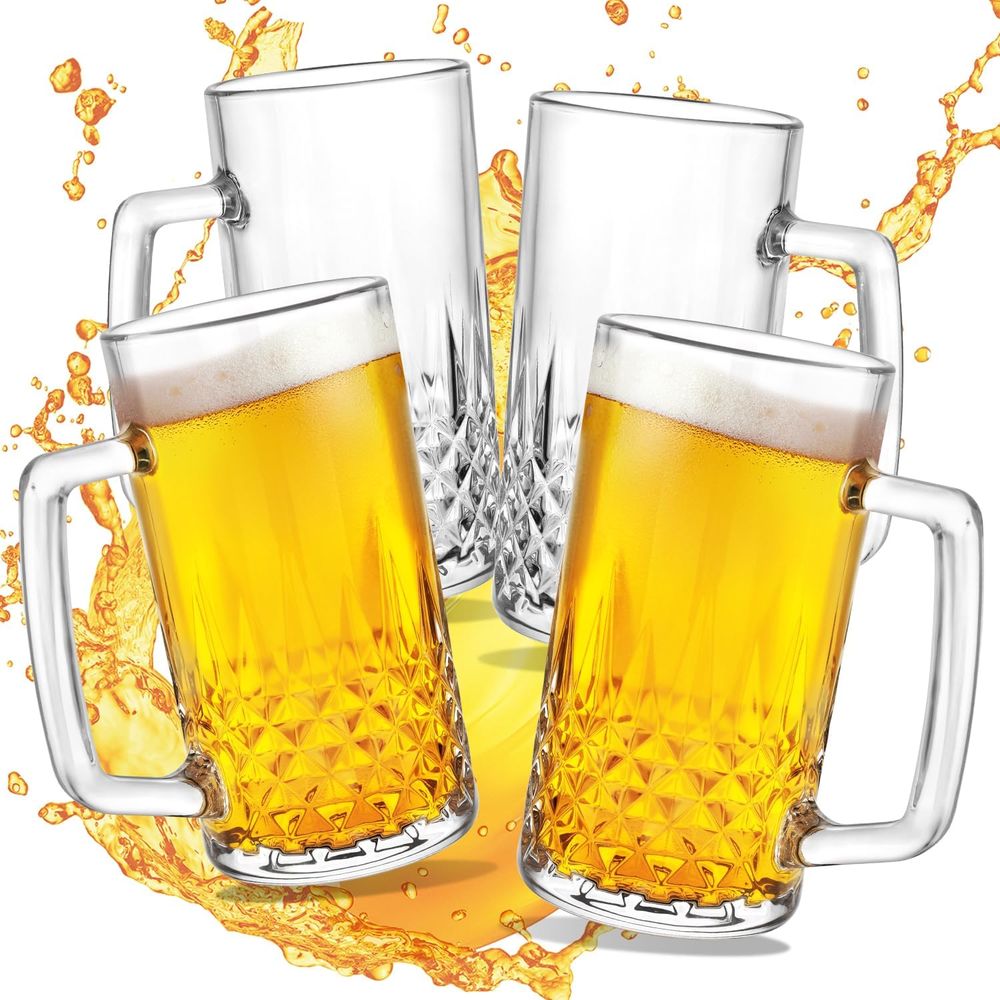 20 oz Heavy Glass Mugs Set of  - Mug Tea Coffee ulasan dan harga