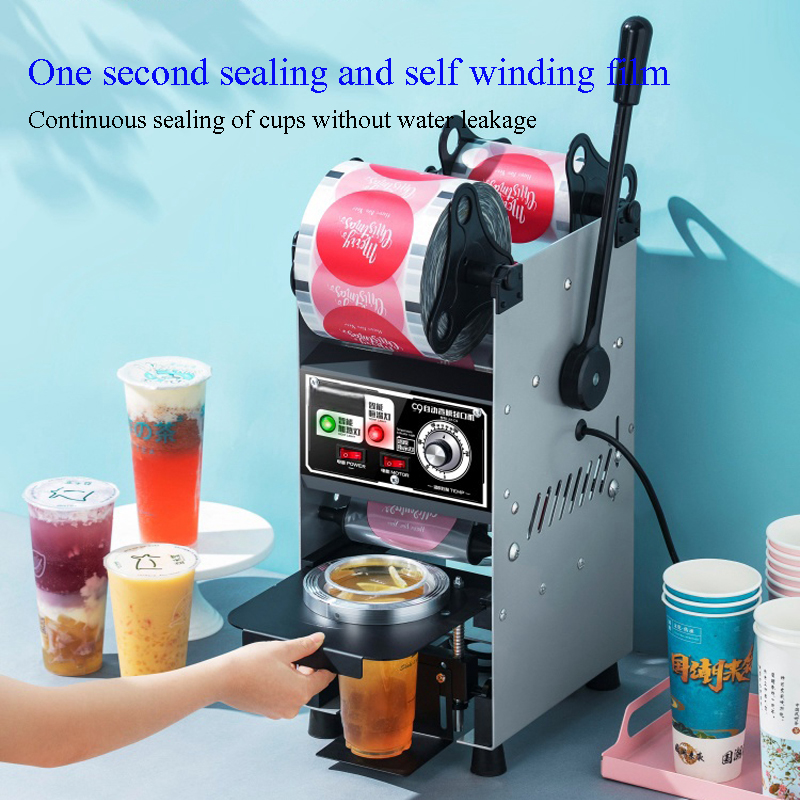 Automatic Cup Sealer Cup Seali - Coffee Tea Boba ulasan dan harga