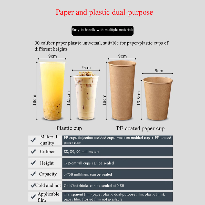 Automatic Cup Sealer Cup Seali - Coffee Tea Boba ulasan dan harga